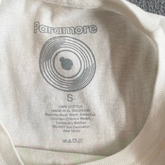 Paramore 2023 North America Tour T Shirt Band Tee S White Music - Picture 11 of 11